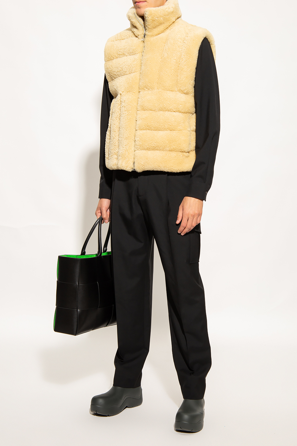 Beige Furry vest Bottega Veneta - Bottega Veneta Mount